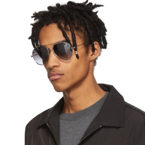 NEW GIVENCHY AVIATOR SUNGLASSES GV7057/STARS J5G GOLD AVIATOR GIVENCHY GV 7057/S - Picture 8 of 15